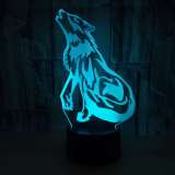 3D Lamp Wolf