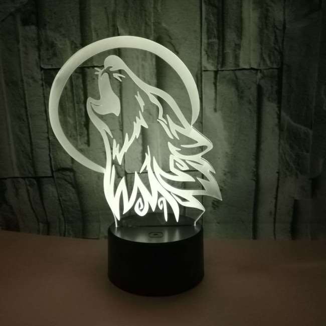 Led Wolf Lamp