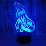 3D Lamp Wolf