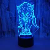 Majestic Wolf Lamp