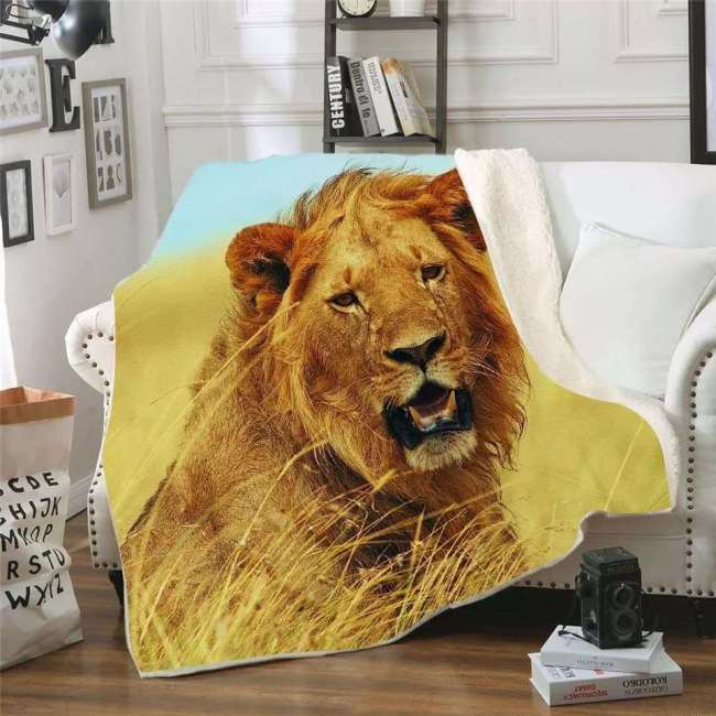 Lion Plush Blanket