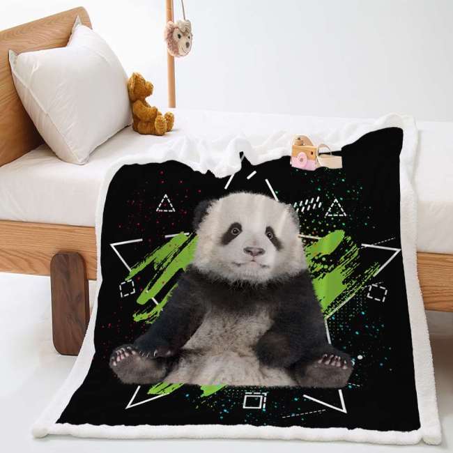 Panda Print Blanket