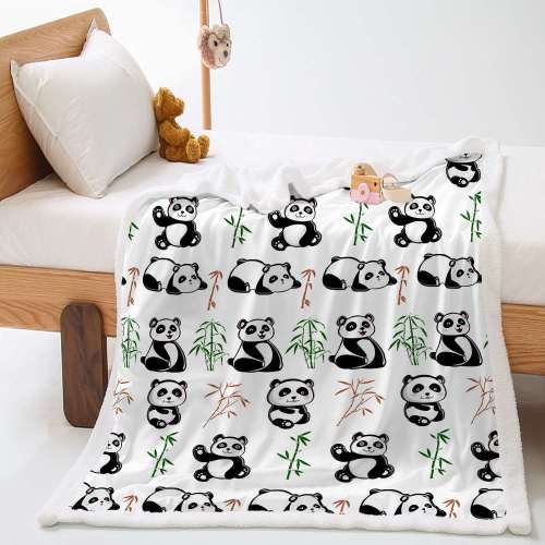 Plush Panda Bear Blanket