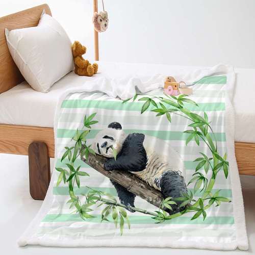 Fluffy Panda Blanket