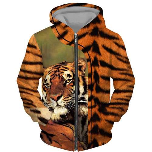 Orange Tiger Stripe Jacket