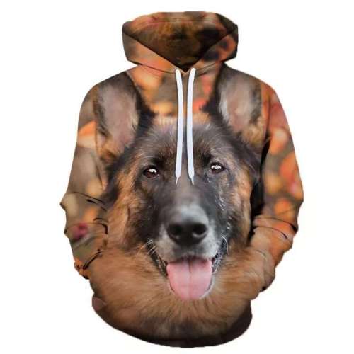 Family Matching Hoodies Unisex Dog Puppy Print Pullover Sweatshirt