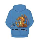 Family Matching Hoodies Unisex Dinosaur Print Pullover Sweatshirt