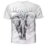 Family Matching Tshirts Unisex Elephant Print Top