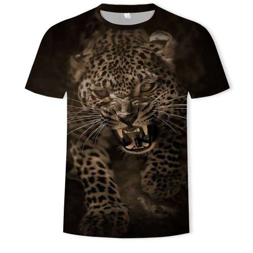 Family Matching Tshirts Unisex Leopard Print Top