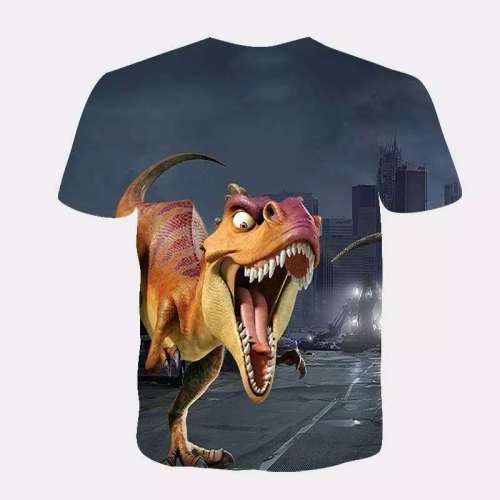 Family Matching T-shirts Unisex Dinosaur Print Tops