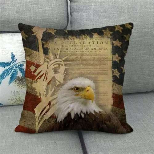 3D Eagle Print Cushion Cover Throw Pillow Case