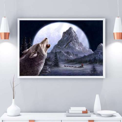 Wolf Decorative Canvas Wall Art Poster Home Decoration Painting For Living Room Decor