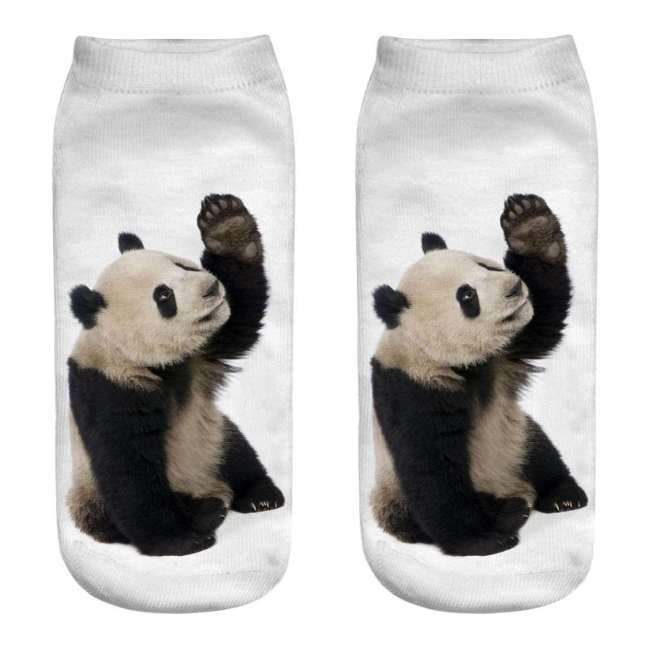 Fuzzy Panda Socks