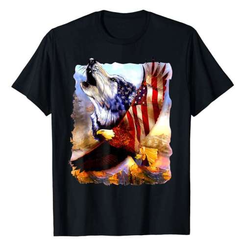 American Eagle Wolf Shirt