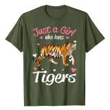 Just A Girl Who Loves Tigers Shirt