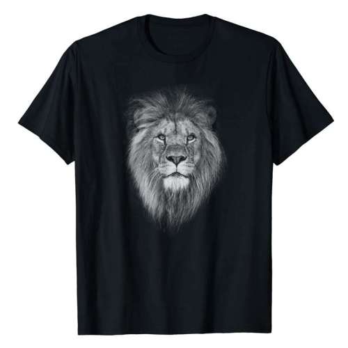 Lion Head Graphic T shirt