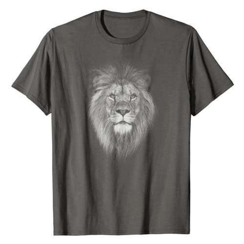 Lion Head Graphic T shirt