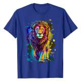 Family Matching T-shirts Unisex Lion Print Tops
