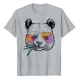 Family Matching T-shirts Unisex Panda Print Short Sleeve Tops