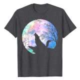T-shirt Wolf Howling At Moon