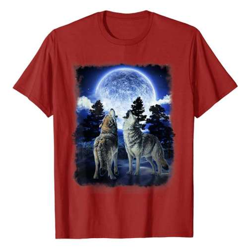 Wolf Howling Moon Shirt