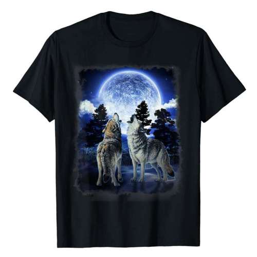 Wolf Howling Moon Shirt