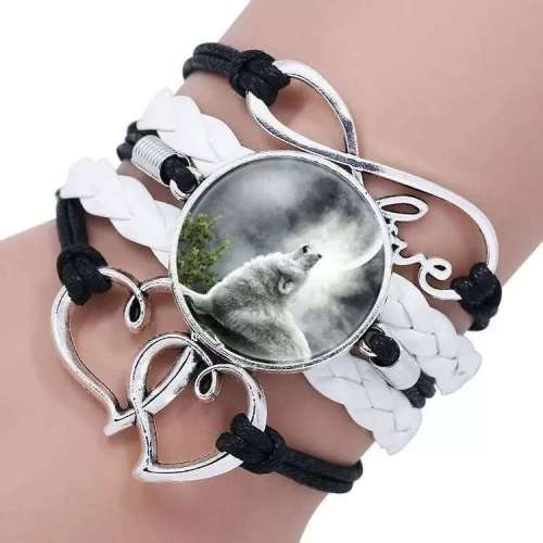 Retro Unisex Multi Layers Wolf Love Bracelet