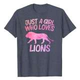Family Matching T-shirts Unisex Lion Print Tops