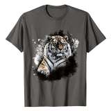 Family Matching T-shirts Unisex Tiger Print Tops
