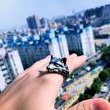 Silver Wolf Rings For Mens