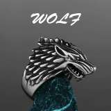 Silver Wolf Rings