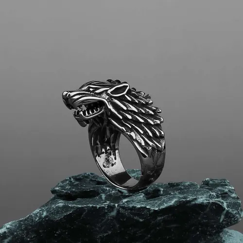 Silver Wolf Rings