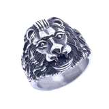 Unisex Stainless Steel Lion Ring