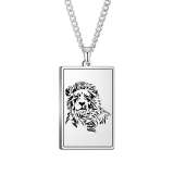 Unisex Stainless Steel Lion Necklace