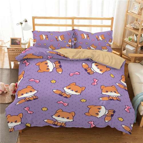 Cute Fox Bedding