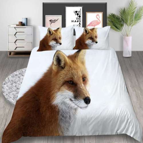 Fox Print Bed Sheets
