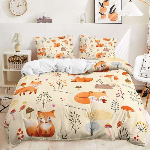 Orange Fox Bedding