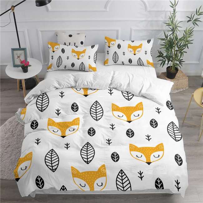 White Fox Bedding Set