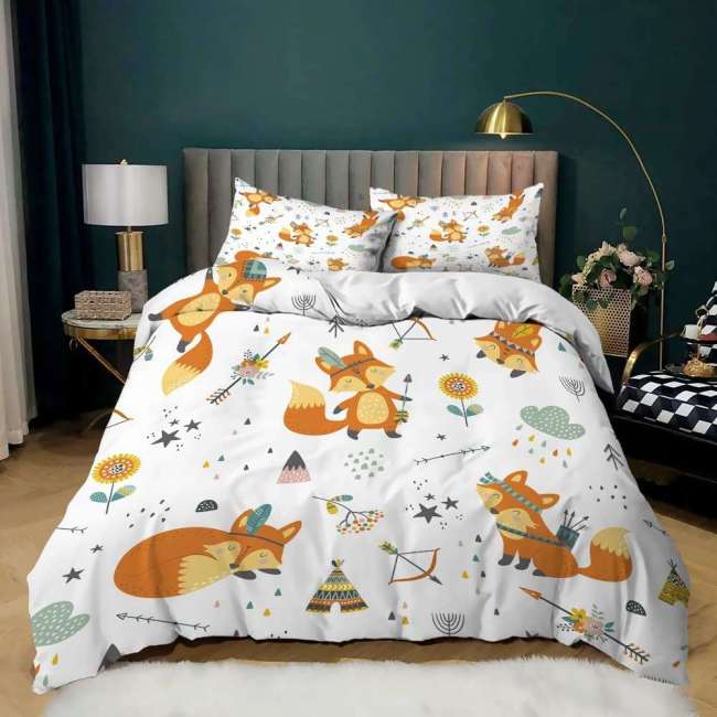 White Fox Bed Set