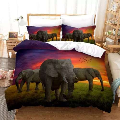 Elephant Family Bedding