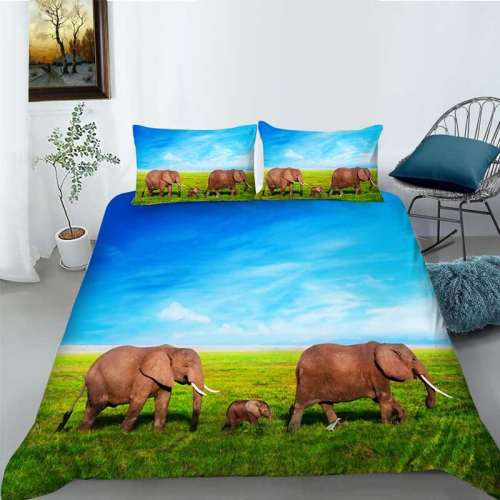 Elephant Family Bedding Set