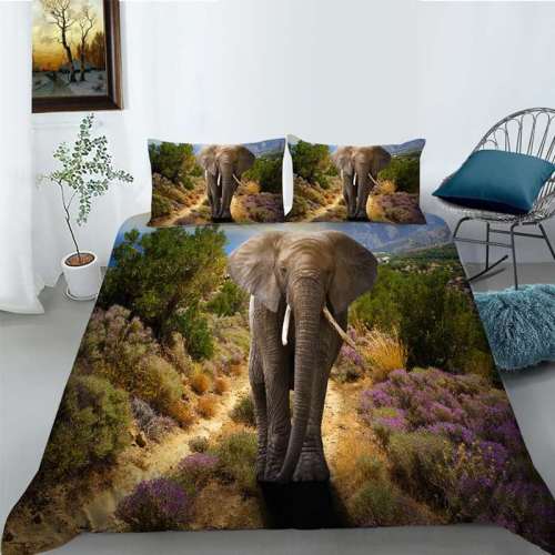 Forest Elephant Bed Sheets