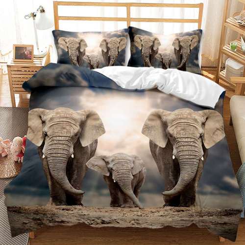 Elephant Family Bed Set