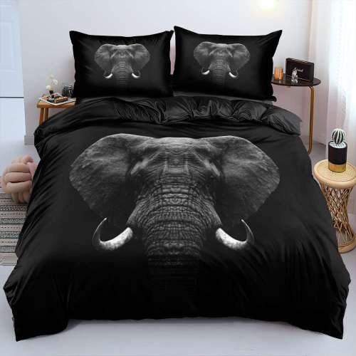 Black Elephant Bedding