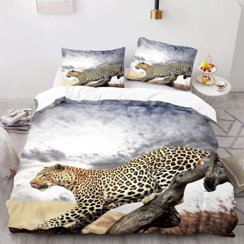 Wild Animal Leopard Print Bedding Full Twin Queen King Duvet Covers Bedding Set