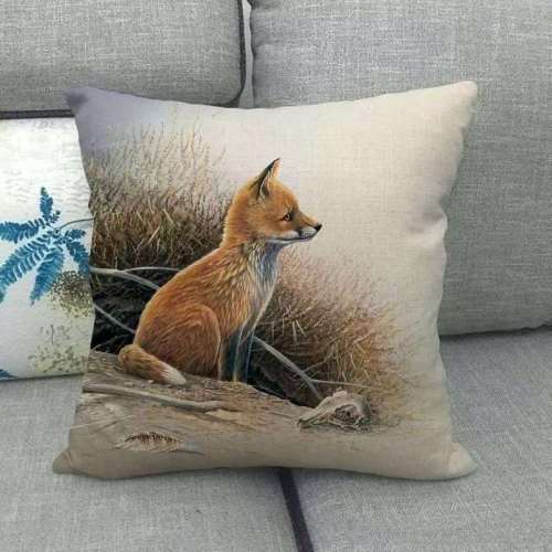 Cute Baby Fox Pillow