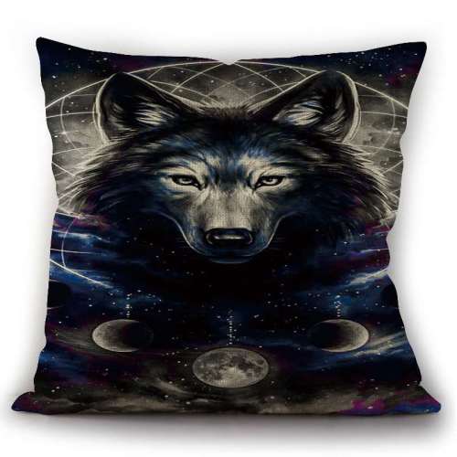 Home Decorations Wild Animal Wolf Throw Pillow Case Sofa Couch Pillowcase Cushion Cover