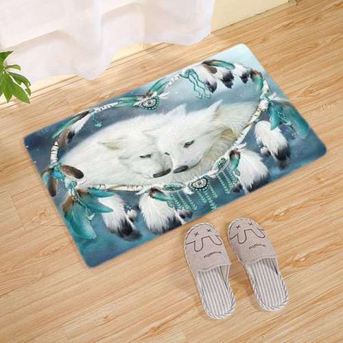 Wolf Bathroom Rugs