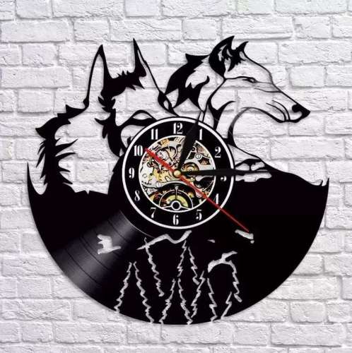 Wild And Wolf Clock