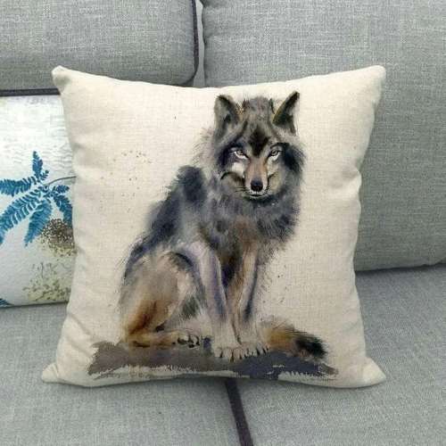 Cheap Wolf Pillow Case